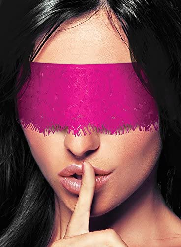 OUCH MYSTERE LACE MASK PINK