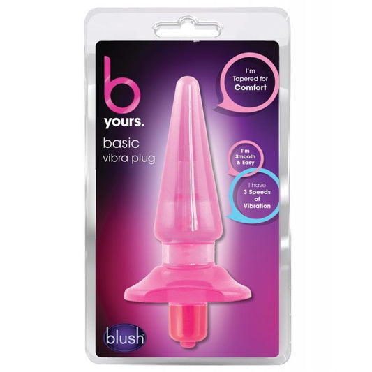 BLUSH B YOURS BASIC VIBRA PLUG - PINK