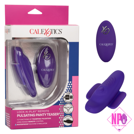 LOCK-N-PLAY PULSATING PANTY TEASER PURPLE