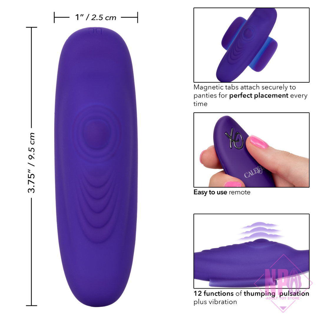 LOCK-N-PLAY PULSATING PANTY TEASER PURPLE