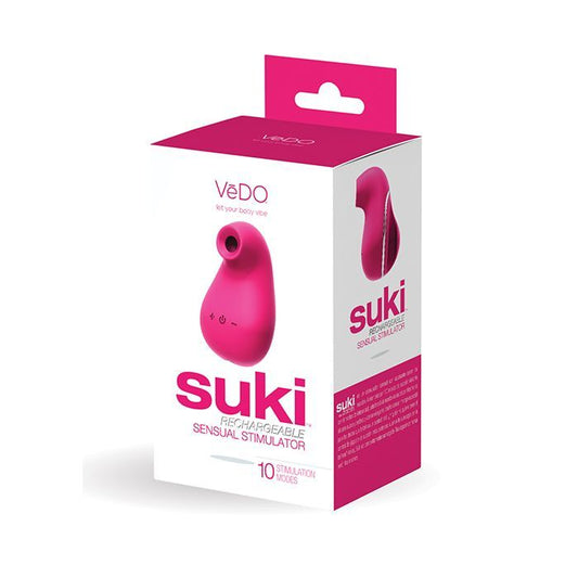SUKI RECHARGEABKE VIBRATING SUCKER -FOXY PINK