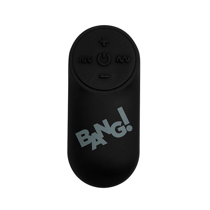 BANG! VIBRATING BULLET W/REMOTE -BLACK