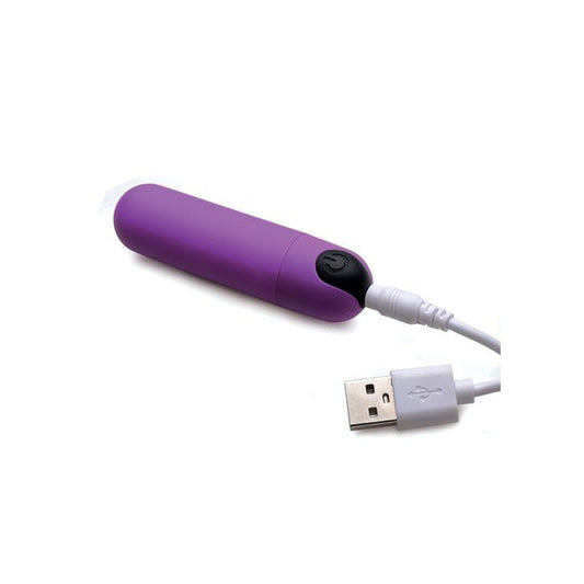 BANG! VIBRATING BULLET W/REMOTE - PURPLE