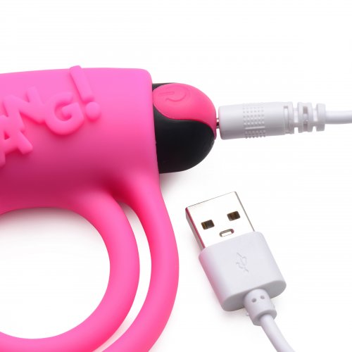 BANG! VIBRATING RING W.REMOTE - PINK