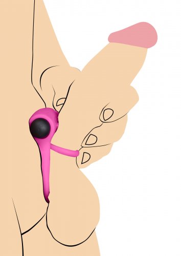 BANG! VIBRATING RING W.REMOTE - PINK